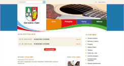 Desktop Screenshot of kultura.mestocadca.sk